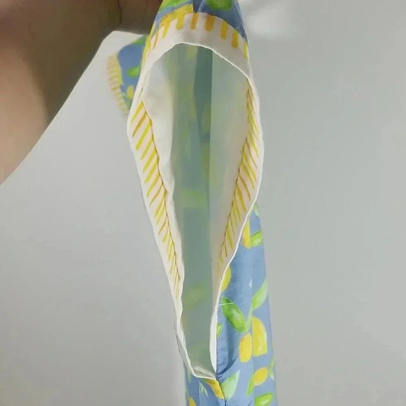 {Brooke Wright} Sleeveless Lemon Print Cotton Top Size XS - Picture 9 of 13